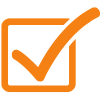 checkmark orange