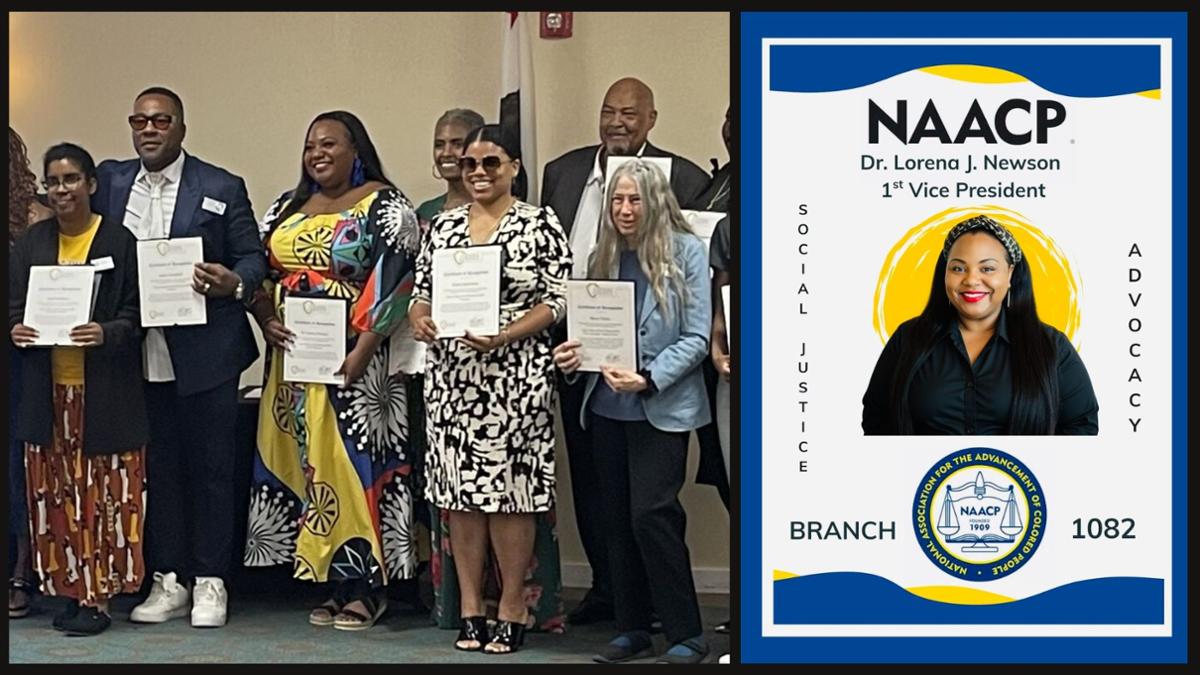 Newson accepting her position as vice president for naacp