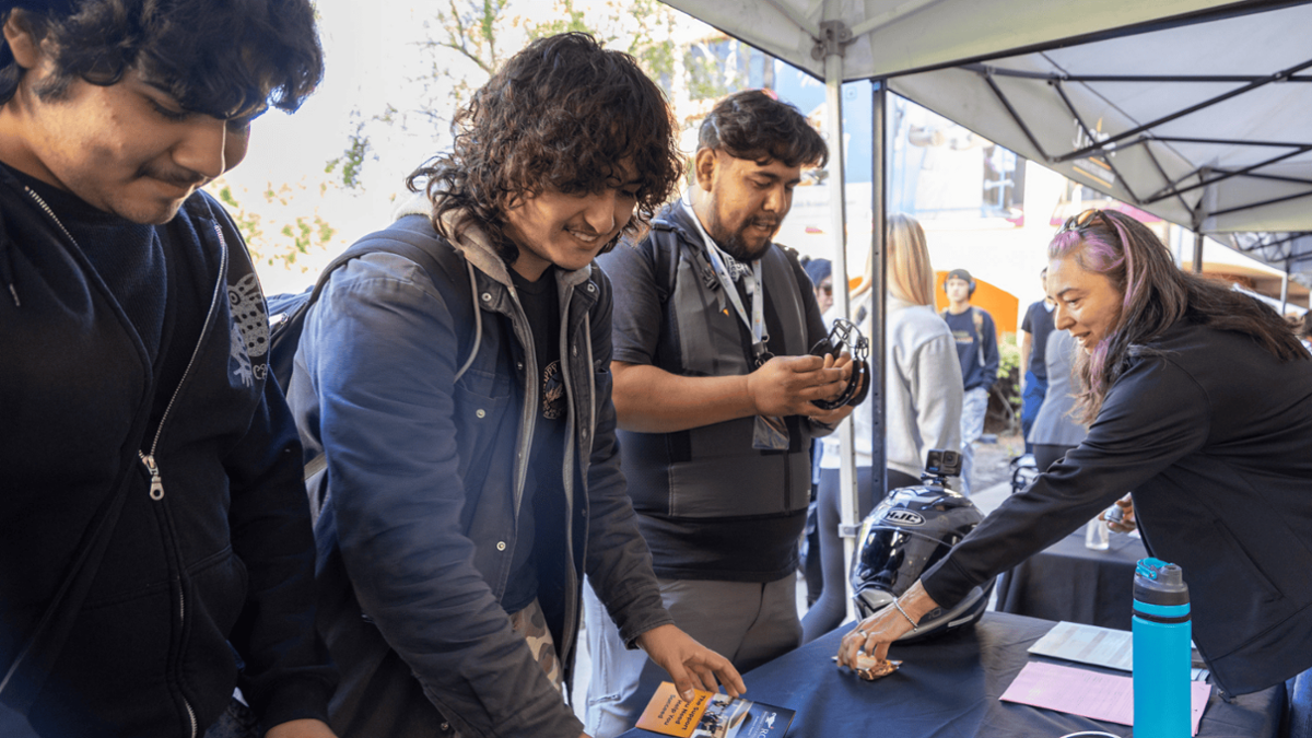 students at stem fair students at stem fair