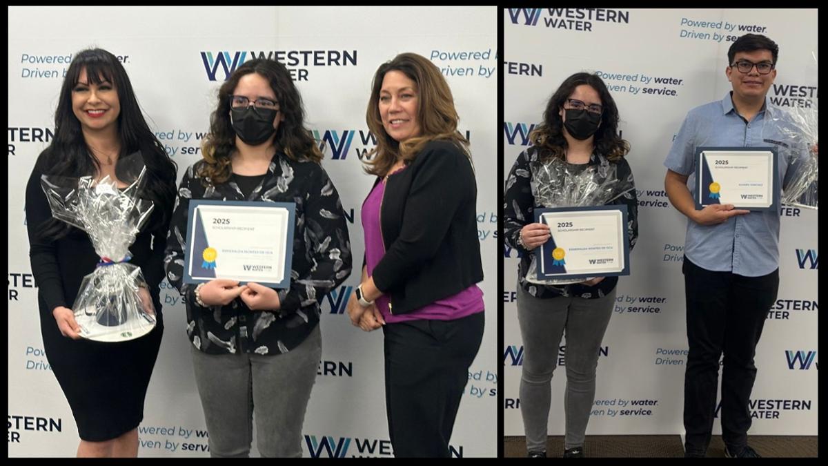  Esmeralda Montes De Oca receiving her scholarship reward